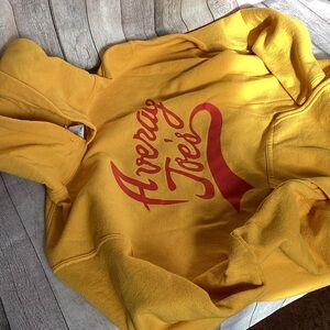 “Average Joe’s” Yellow Hoodie with Red Graphic
